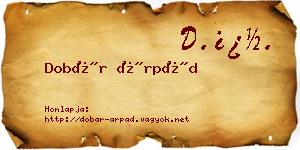 Dobár Árpád névjegykártya